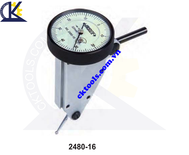 Đồng hồ so chân gập  INSIZE  2480-16 ,  LARGE RANGE  VERTICAL TYPE DIAL  TEST  INDICATOR   2480-16