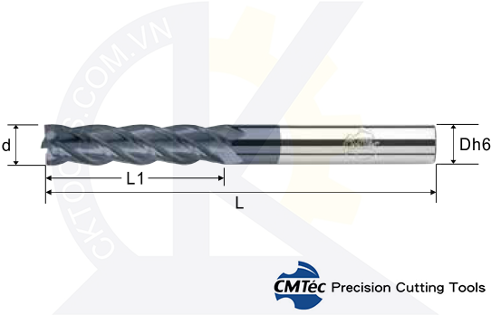 Dao phay CMTec CELFM4-CELF4-CEFF4, Dao phay ngón CMTéc CELFM4-CELF4-CEFF4