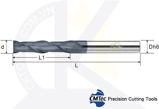 Dao phay CMTec CEFLM2-CELF2-CEFF2, Dao phay ngón CMTéc CEFLM2A-CELF2-CEFF2