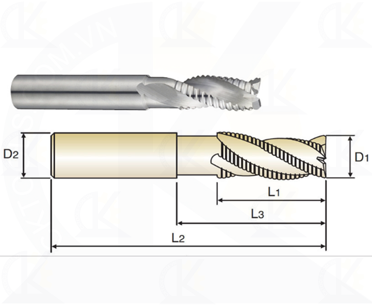 Dao phay nhôm YG E5E48, Dao phay tinh nhôm YG E5E48