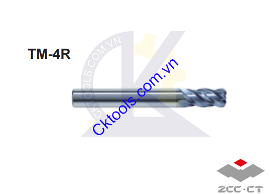 Dao phay  ZCCCT  dòng     TM-4R-D14.0R1.5 , TM-4R-D14.0R2.0 , Dao phay  ngón hợp kim   ZCC.CT    TM-4R-D14.0R1.5 , TM-4R-D14.0R2.0 