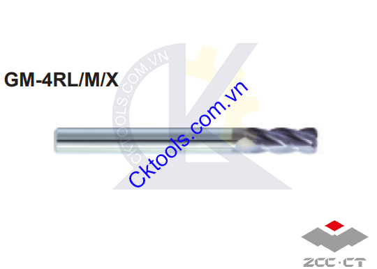 Dao phay  ZCCCT  dòng   GM-4RL-D16.0R1.0 , GM-4RX-D16.0R2.0  , Dao phay  ngón hợp kim  ZCC.CT  GM-4RL-D16.0R1.0 , GM-4RX-D16.0R2.0  