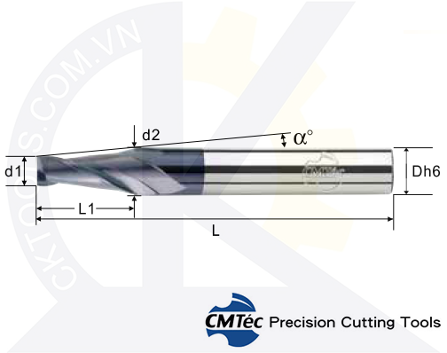 Dao phay CMTec CETF2, Dao phay thép CMTéc CETF2