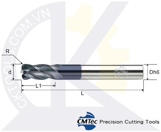 Dao phay CMTec MECY4, Dao phay thép CMTéc MECY4