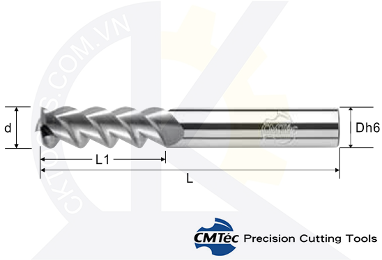Dao phay CMTec, Dao phay ngón CMTéc CEXX3
