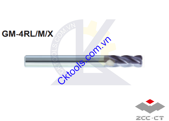 Dao phay  ZCCCT  dòng  GM-4RL-D10.0R1.0 , GM-4RX-D10.0R1.0   , Dao phay  ngón hợp kim  ZCC.CT   GM-4RL-D10.0R1.0 , GM-4RX-D10.0R1.0   